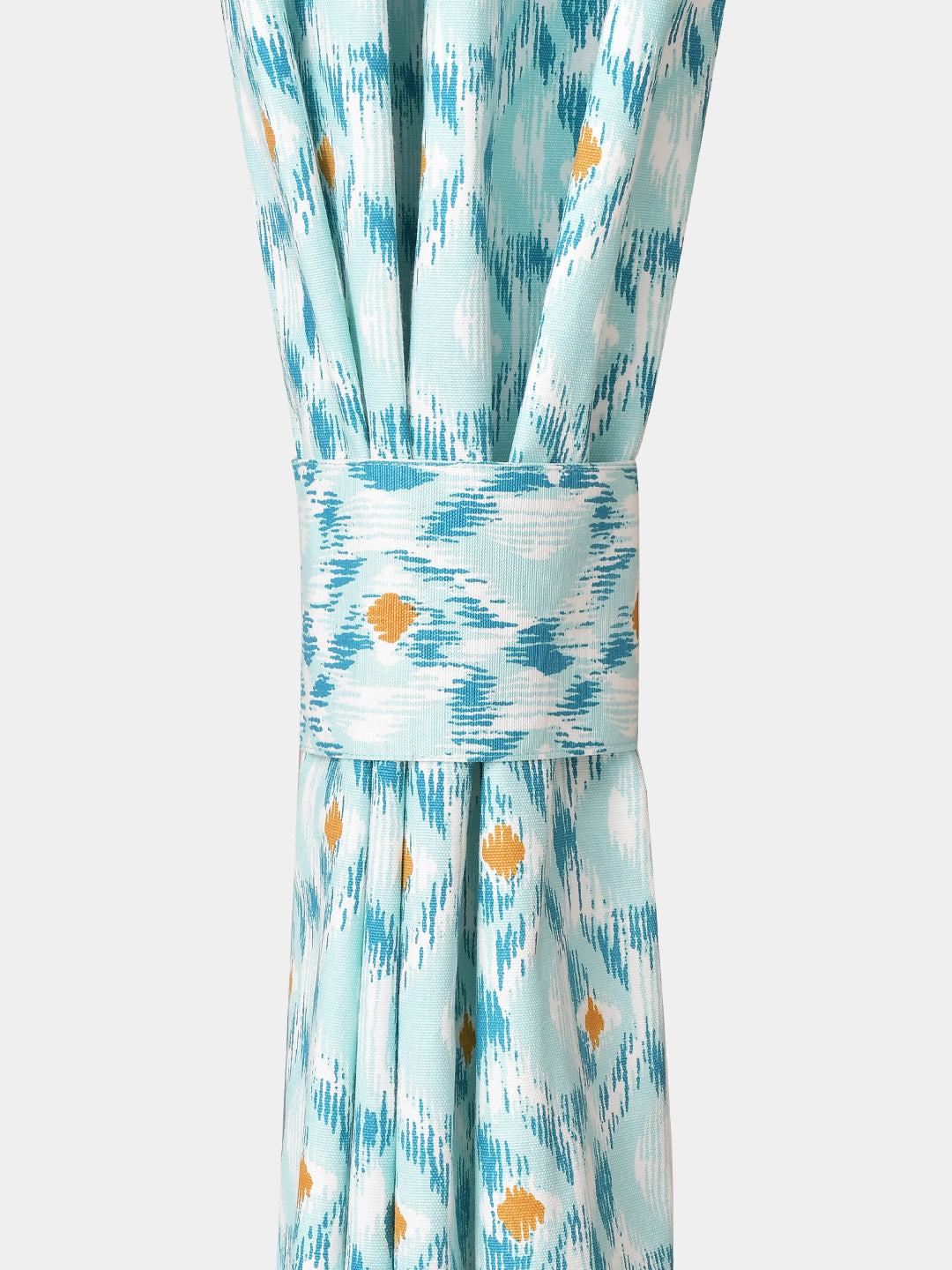 Blue Ocean Ikat Cotton Long Door Curtain
