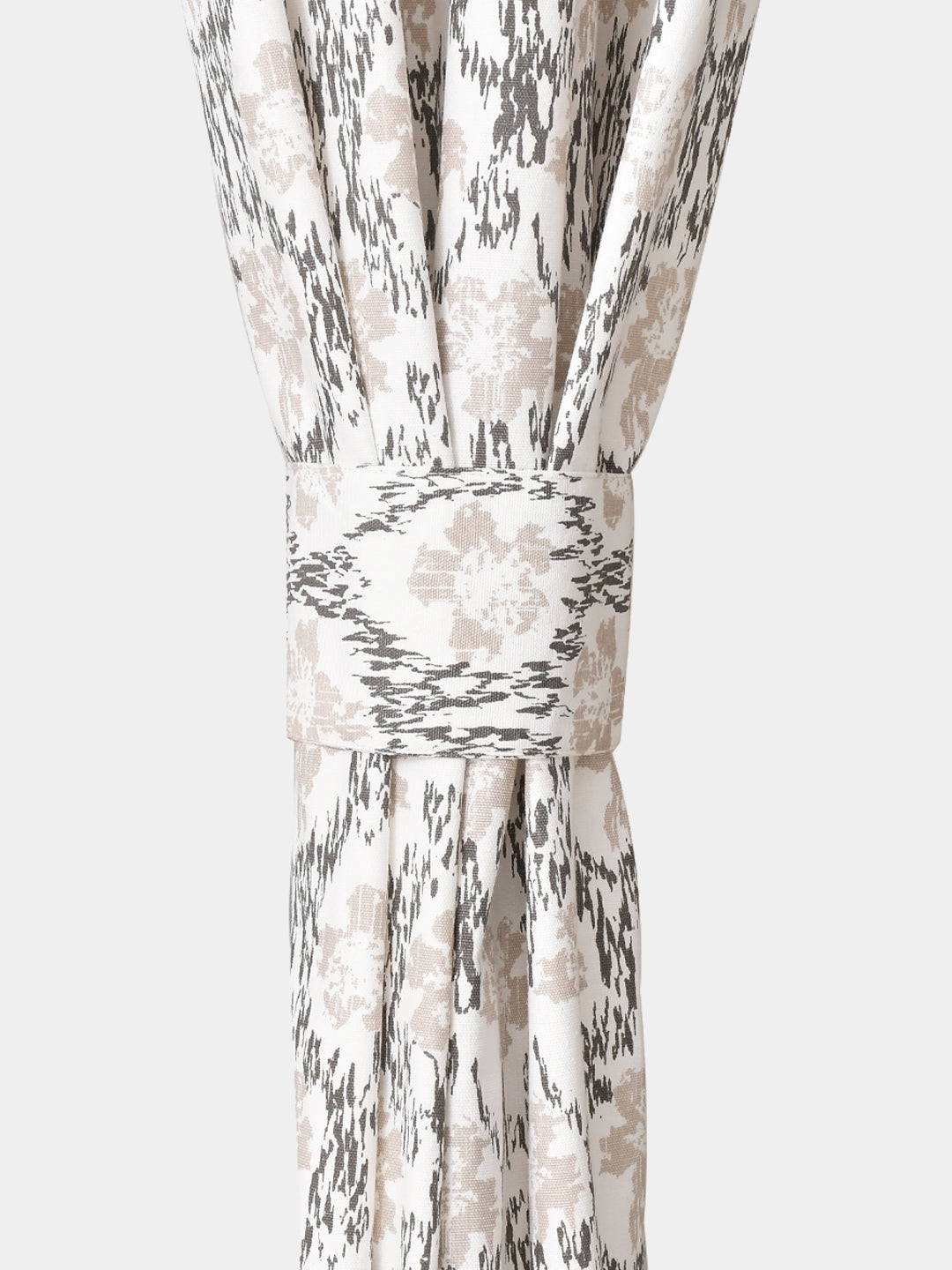 Blanc9 Floral Glitch Cotton Long Door Curtain