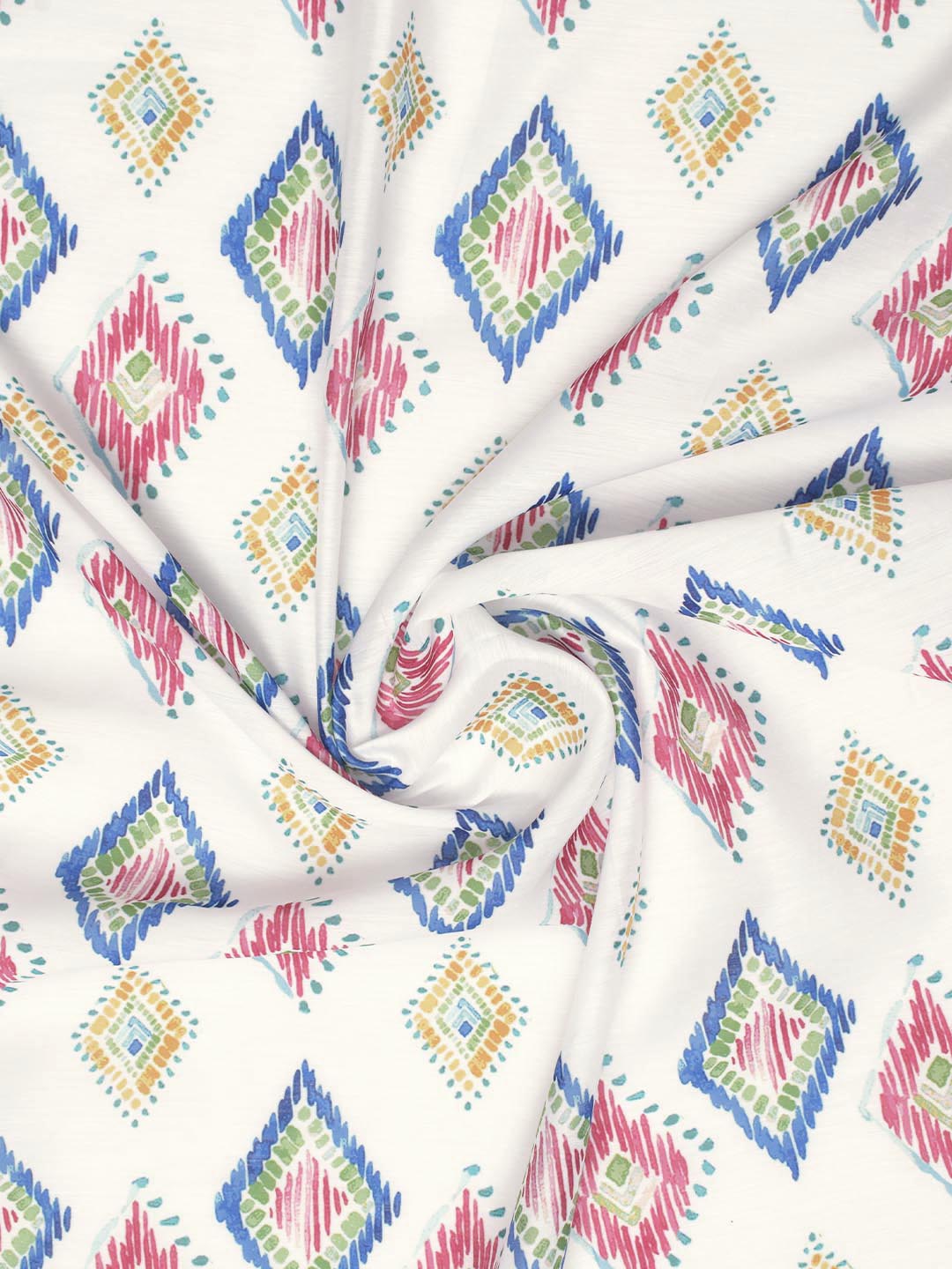 Blanc9 Mia 7ft. Set of 2 Printed Sheer Curtains