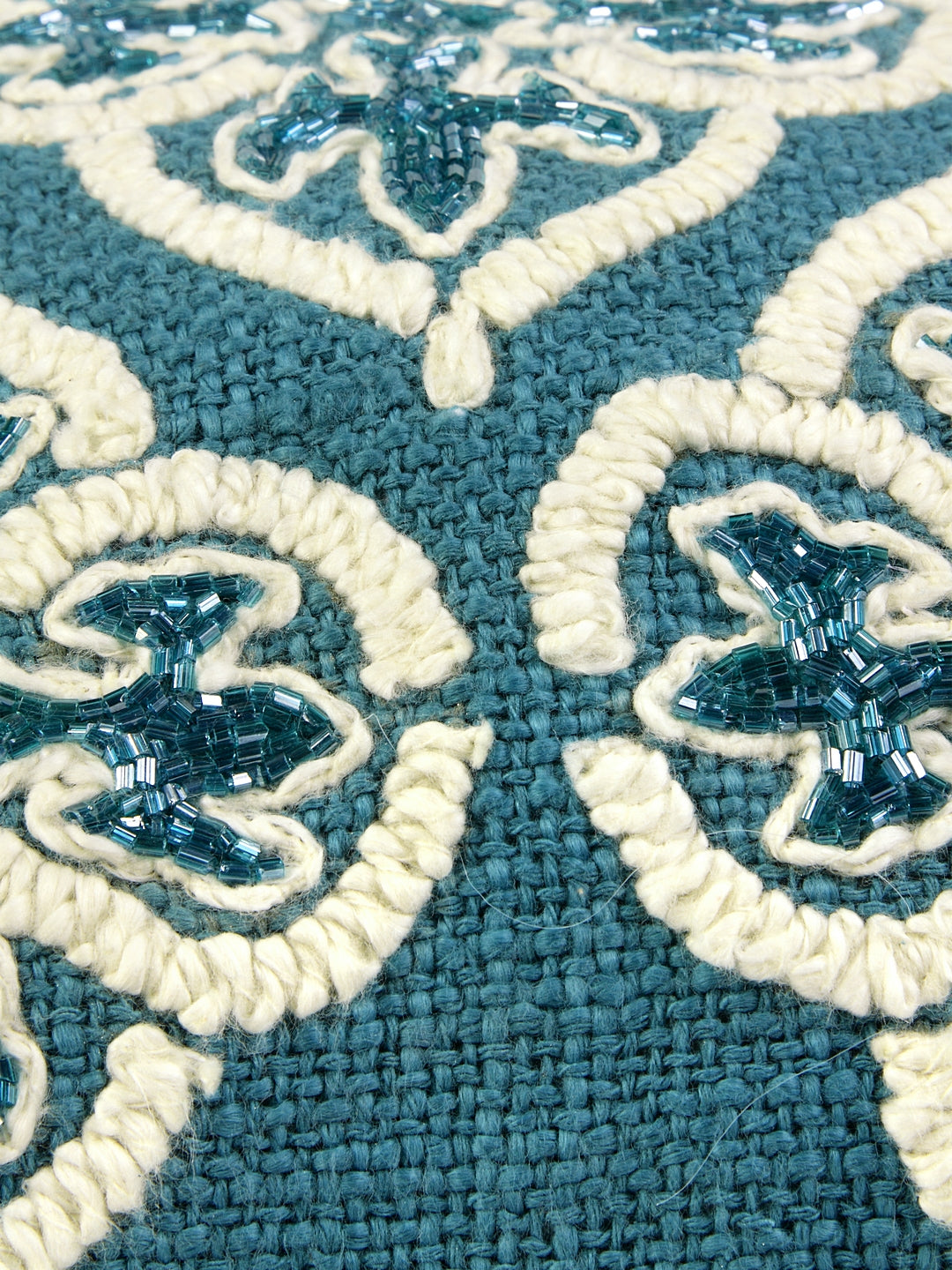 Blanc9 Ogee Embroidered Cushion Cover with Filler 30x50cm