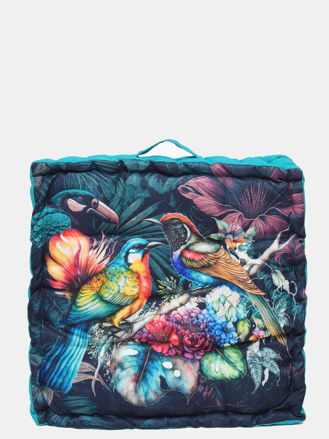 Blanc9 Birdhouse Digitally Printed Floor Cushion