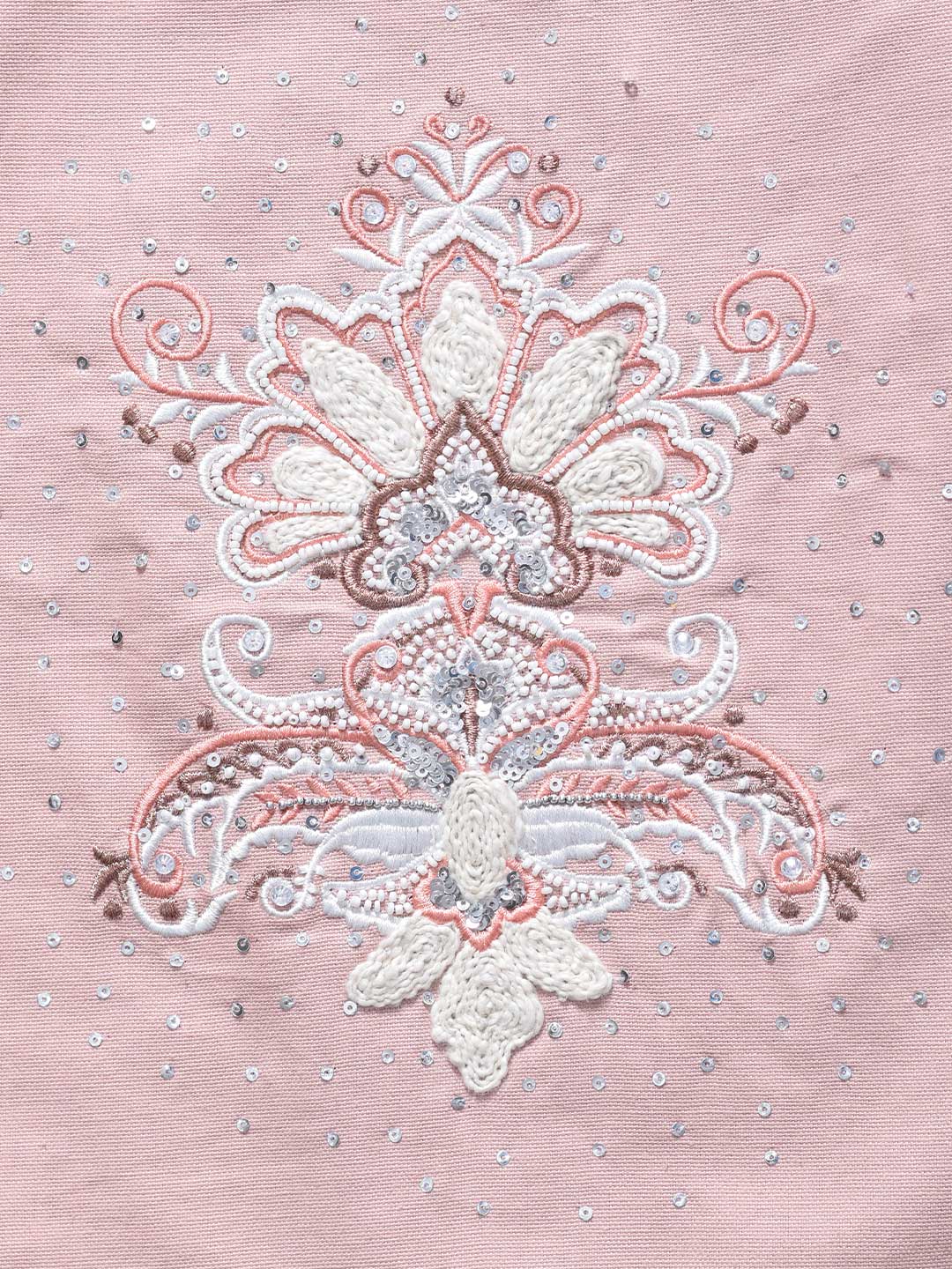 Blanc9 Rose Damask Cushion Cover