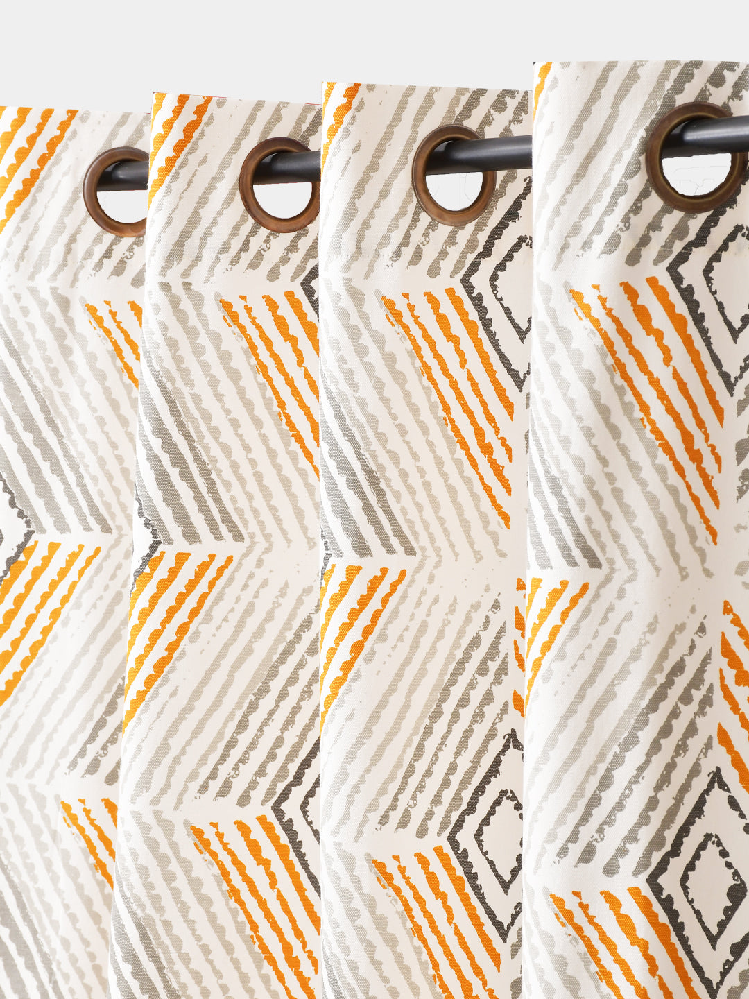 Blanc9 Kara Yellow Cotton Long Door Curtain
