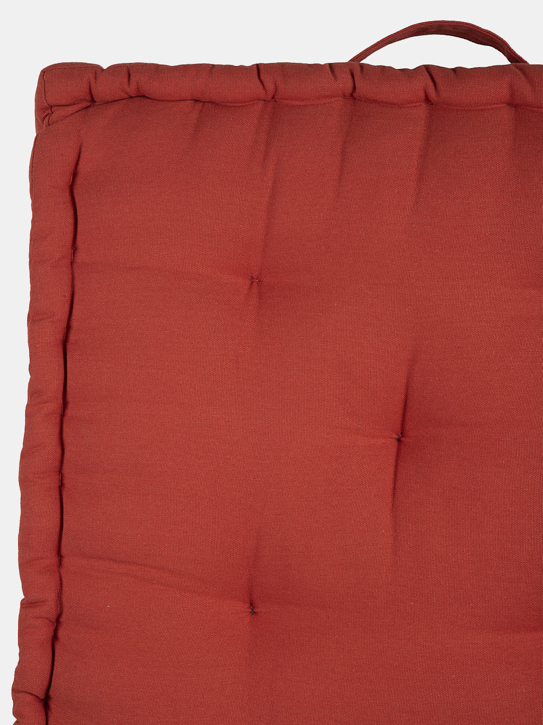 Blanc9 Set of 2 Red & Black Cotton Matlas Floor Cushion