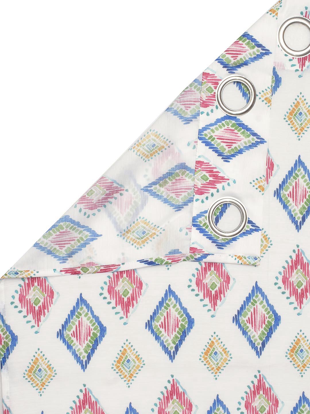 Blanc9 Mia 7ft. Set of 2 Printed Sheer Curtains