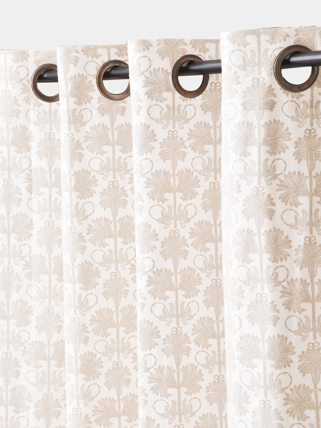 Darbar Beige Cotton Long Door Curtain
