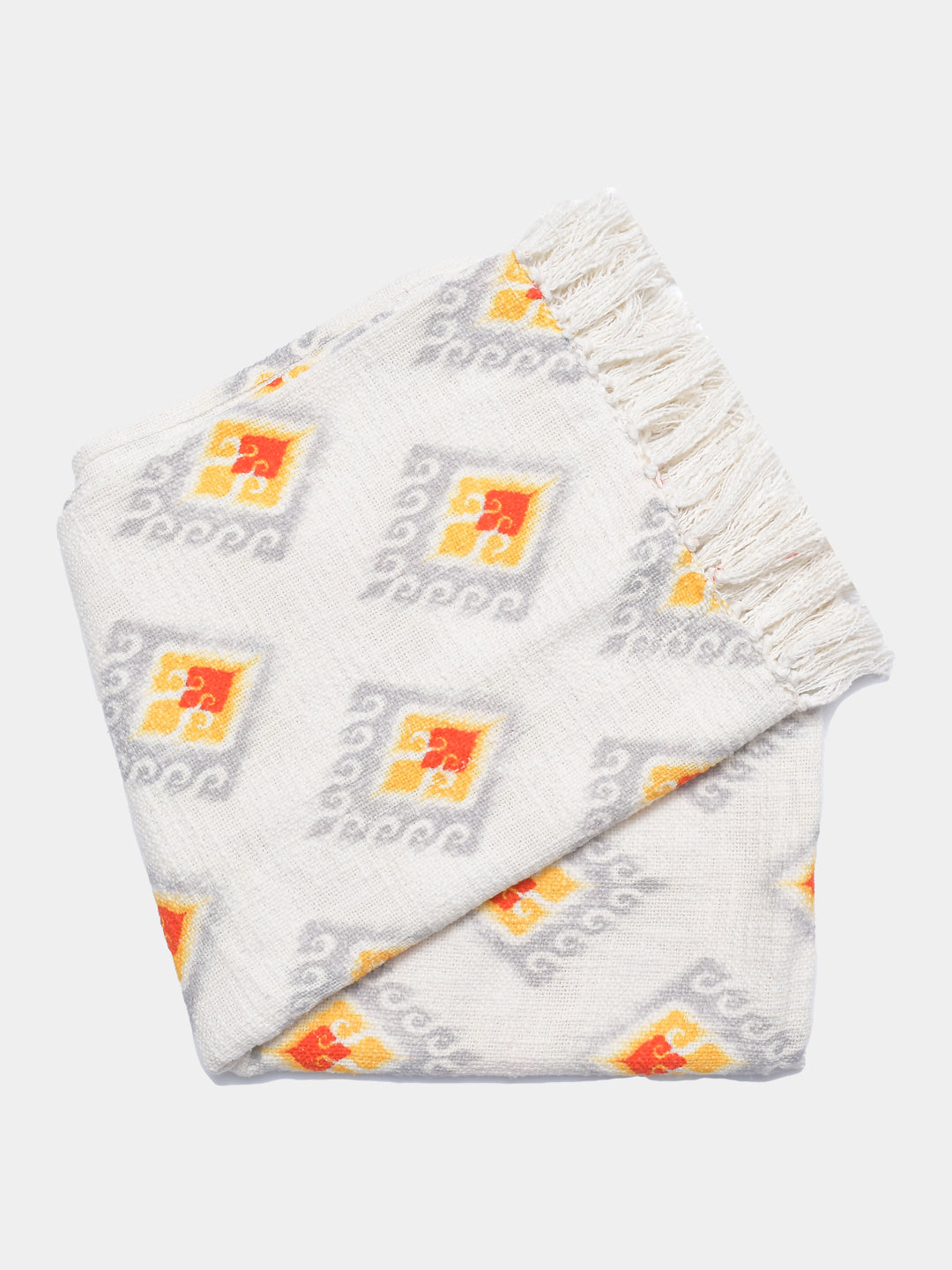 Blanc9 Roshni Cotton Printed Throw with Cushion Cover