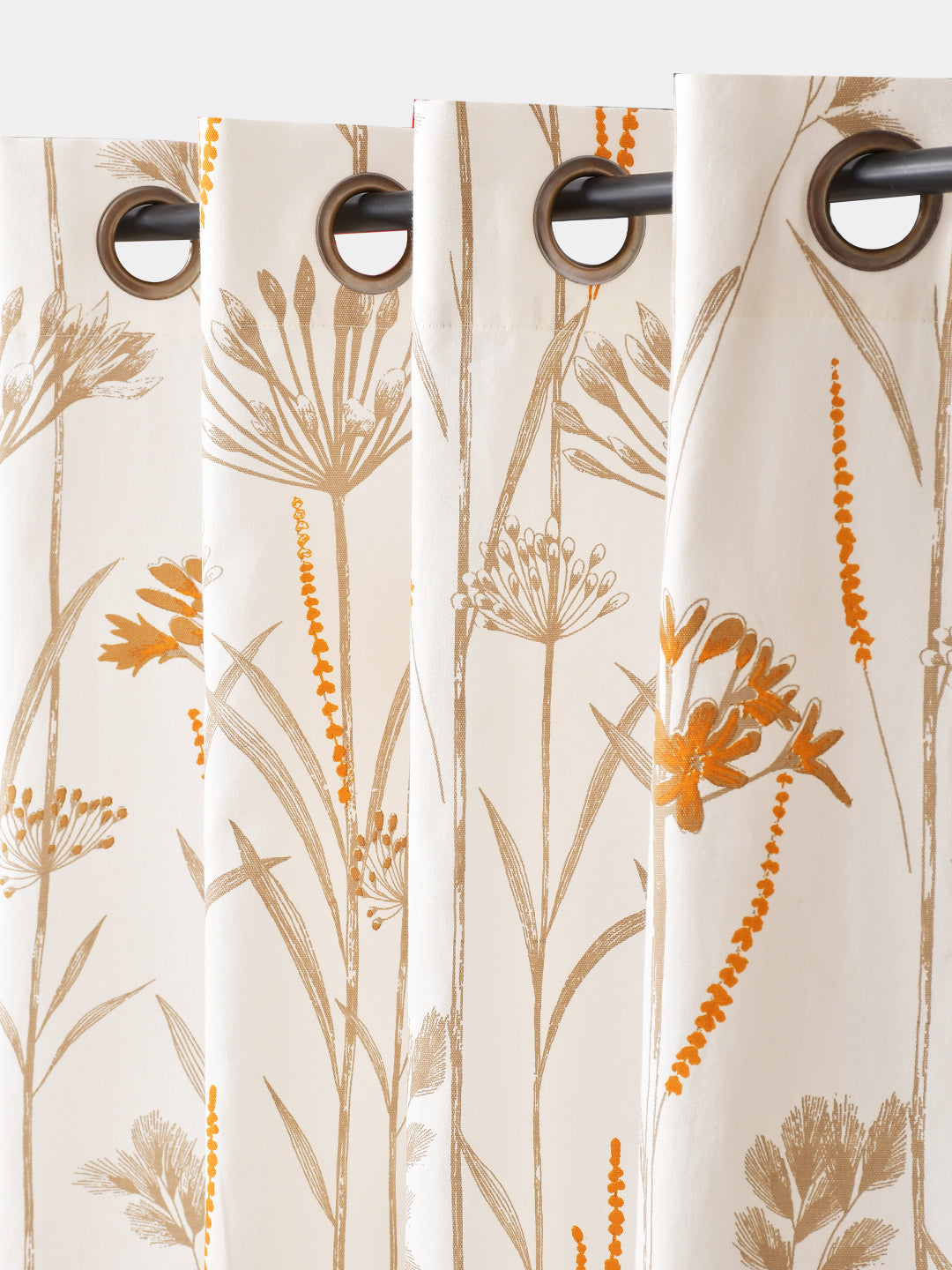 Blanc9 Daisy Beige Cotton Long Door Curtain