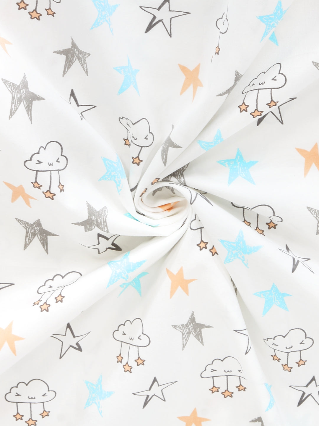 Blanc9 Starry Nights Kids Bedsheet with Pillow Case