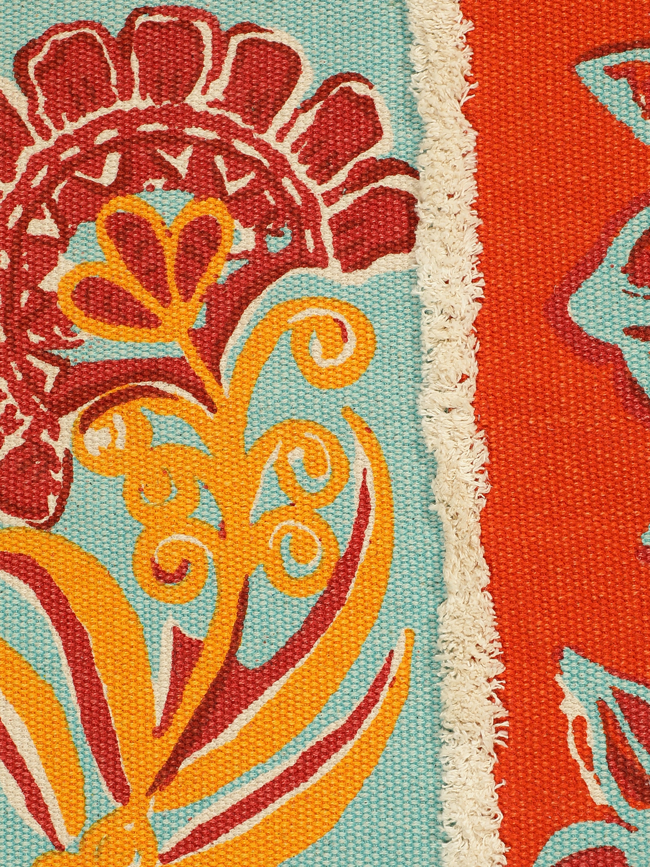 Blanc9 Lal Bagh Printed "4x5.5" ft. Cotton Carpet