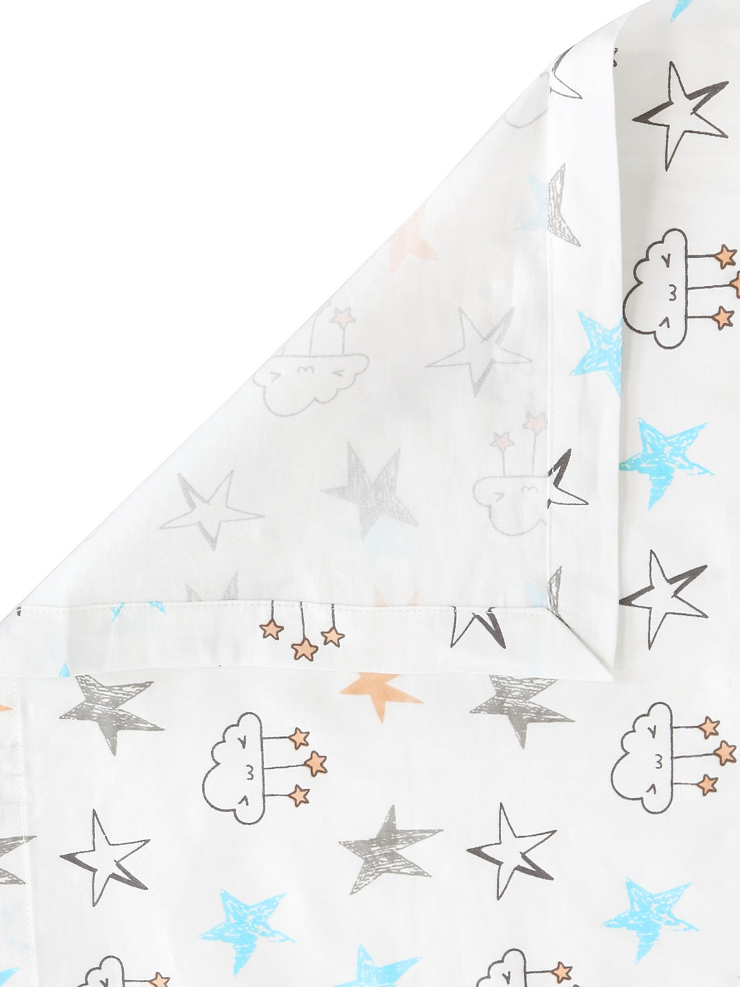 Blanc9 Starry Nights Kids Bedsheet with Pillow Case