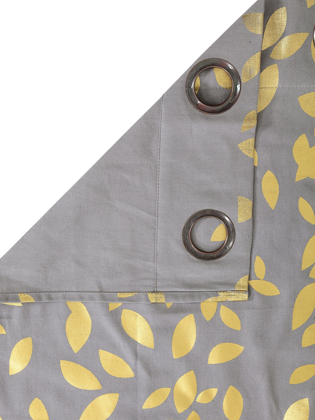 Blanc9 Set of 2 Long Door Gold Leaf Curtain
