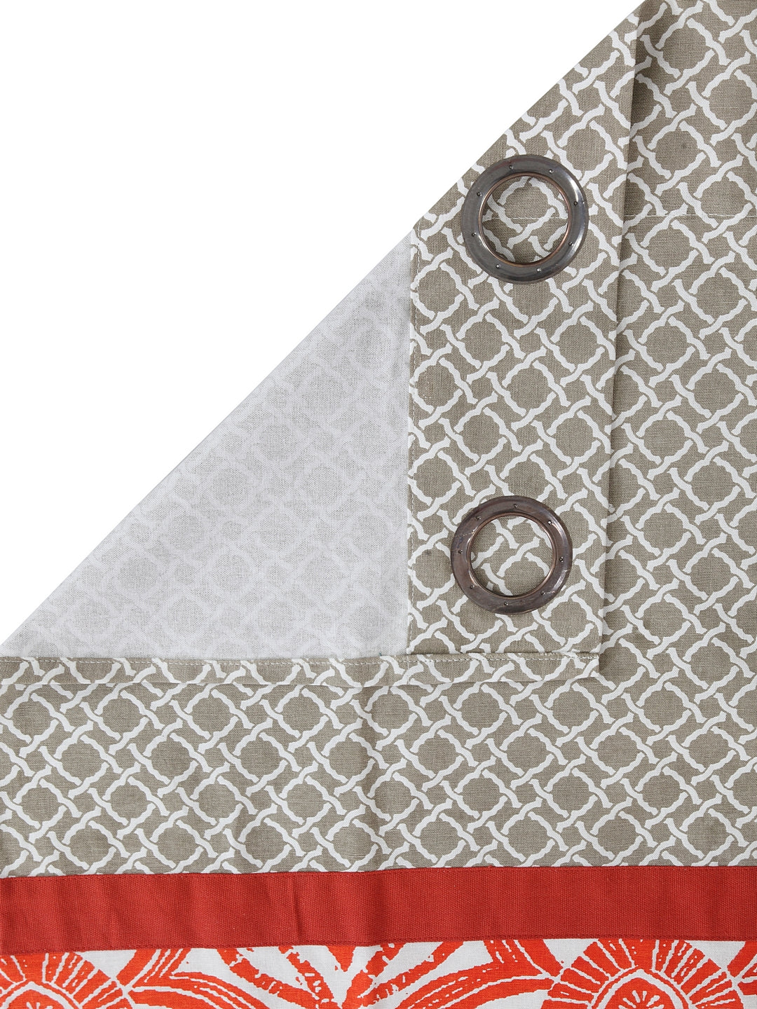 Set of 2 Long Door Arabesque Curtain