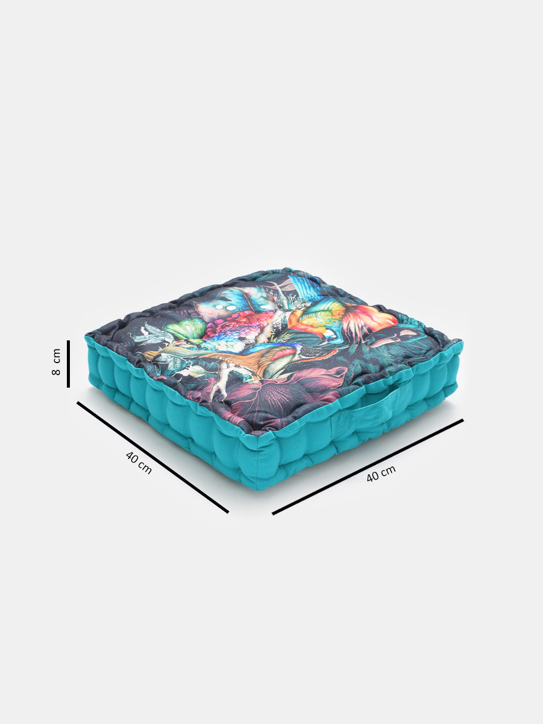 Blanc9 Birdhouse Digitally Printed Floor Cushion