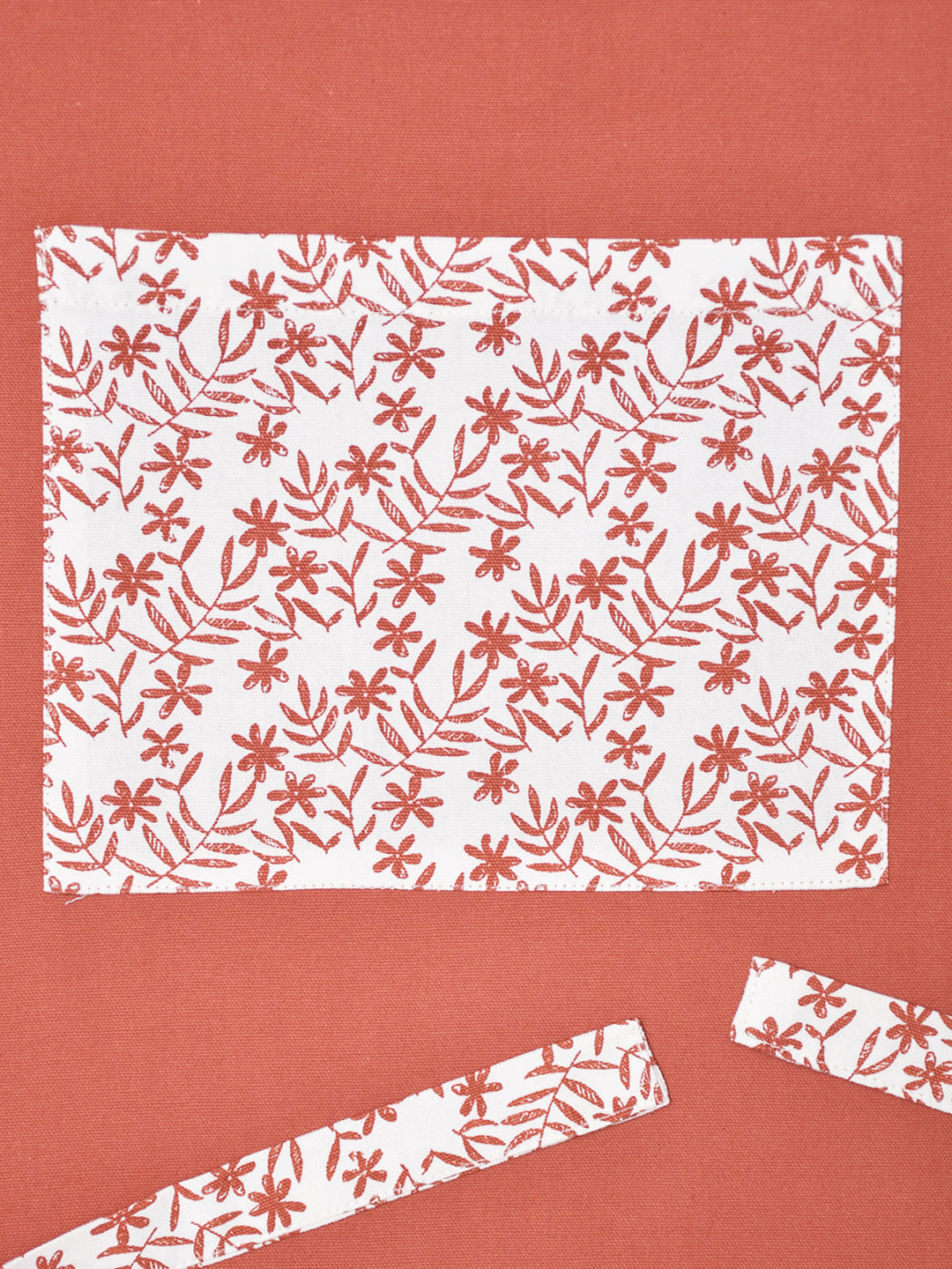 Blanc9 Cooking with Love Rusty Red Cotton Printed Apron