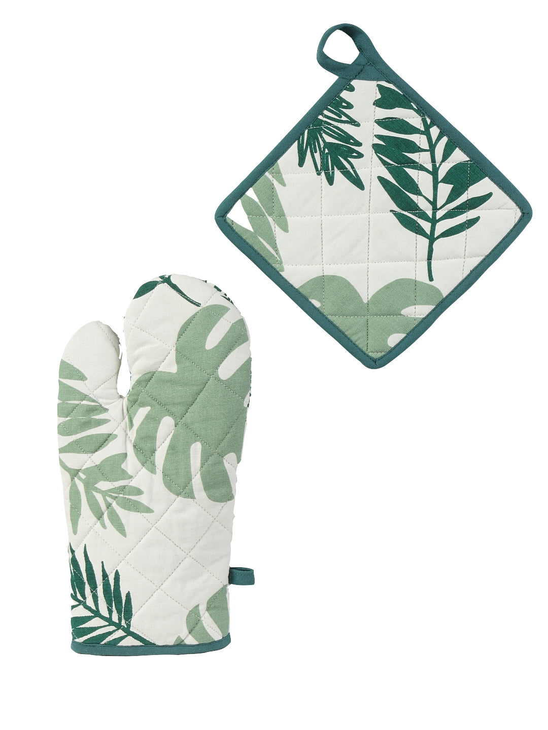 Tropical Fresh- Set of Printed Oven Mitt & Potholder