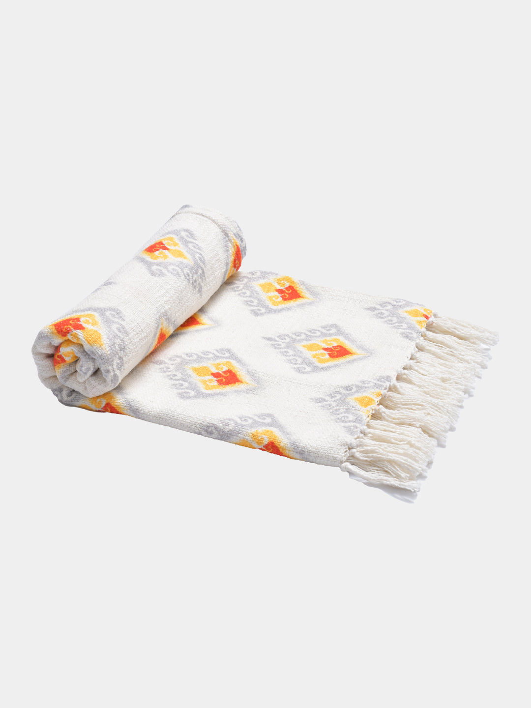 Blanc9 Roshni Cotton Printed Throw with Cushion Cover