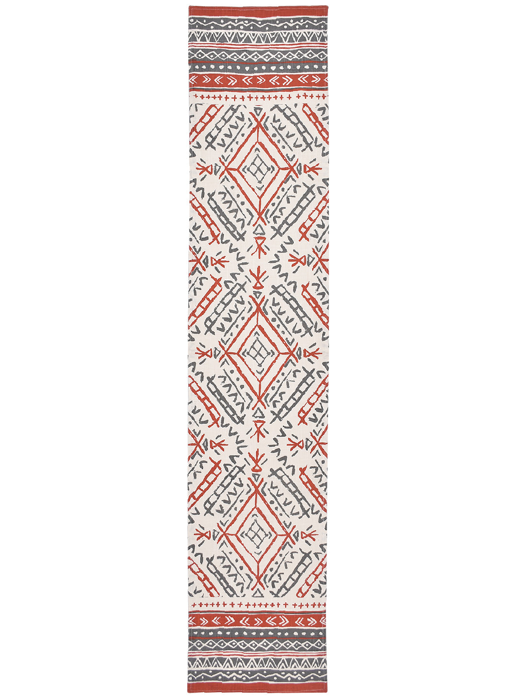 Blanc9 Katti Batti 100% Cotton Multicoloured 4/6 Seater Table Runner