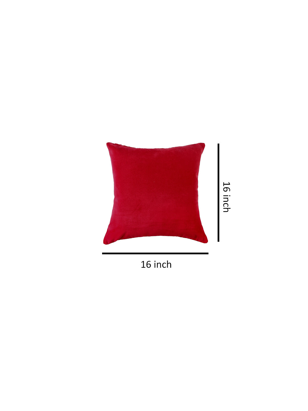 Blanc9 Set of 3 Red Velvet 40x40 CM Cushion Covers