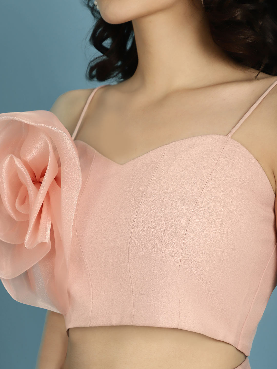 BLANC9-Ruffled-Organza-Top-With-Trousers-B9ST137