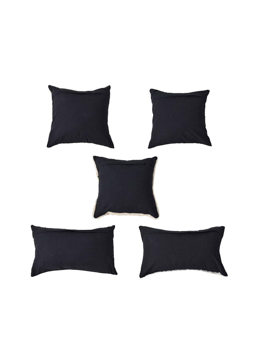 Set of 5 Jaisalmer Square 40X40CM & Rectangle 30X50CM Cotton Cushion Covers
