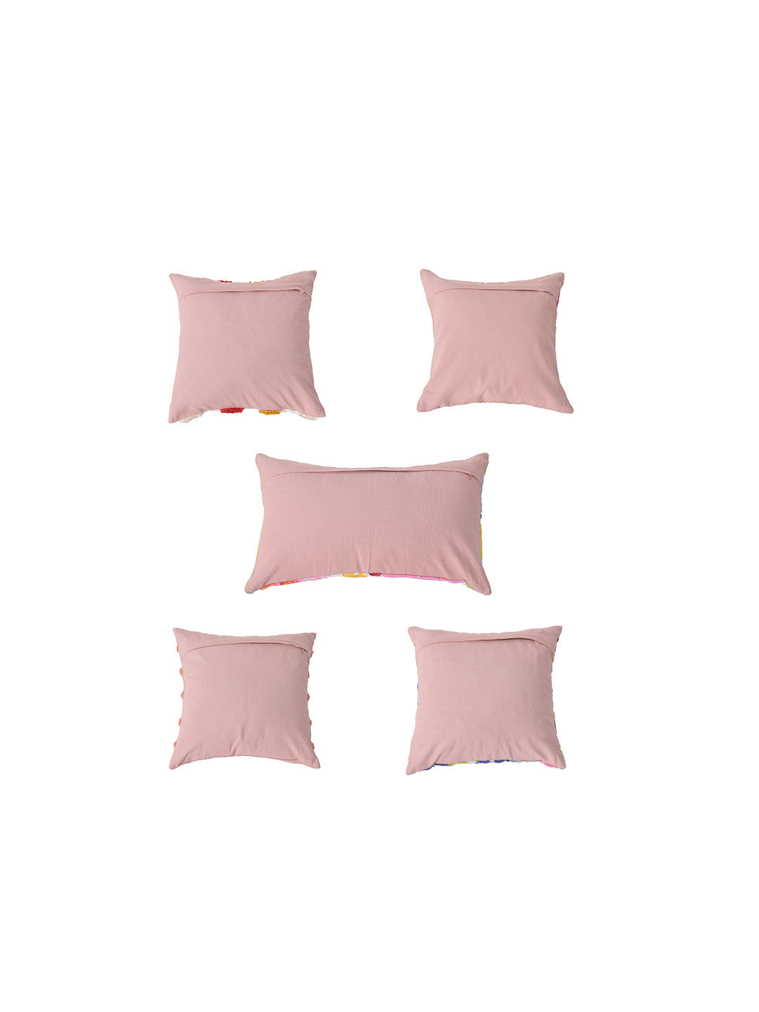 Blanc9 Set of 5 Miracle Garden Square 40X40CM & Rectangle 30X50CM Cotton Cushion Covers