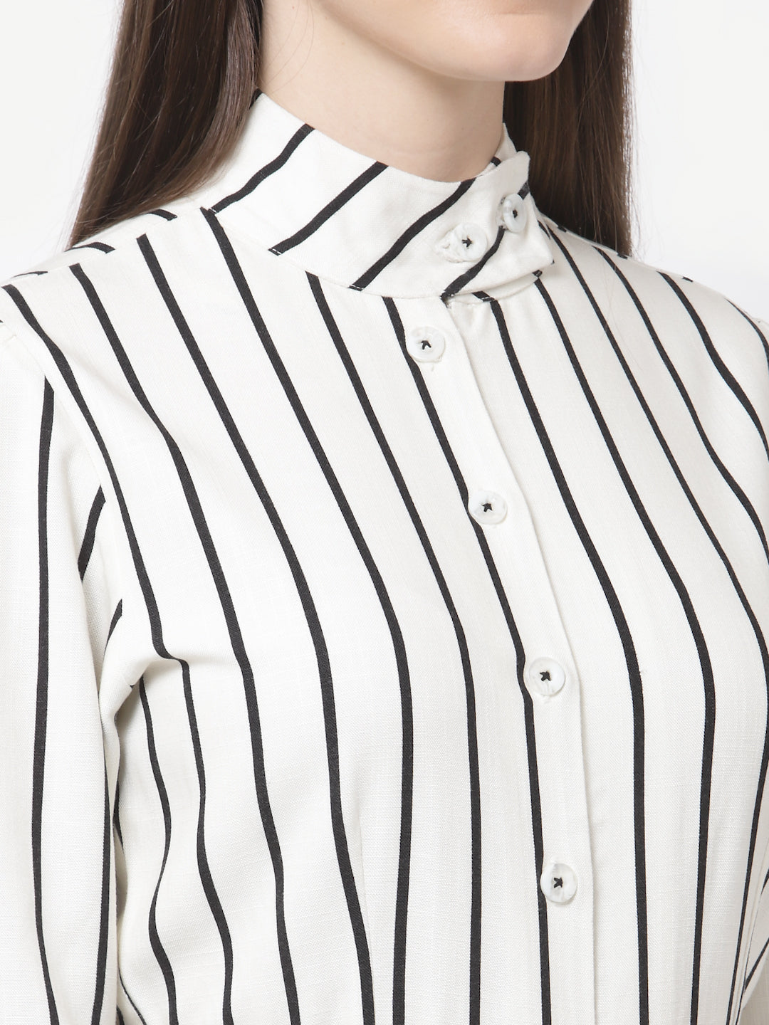 Blanc9 Beige And Black Striper Jumpsuit-B9DR90