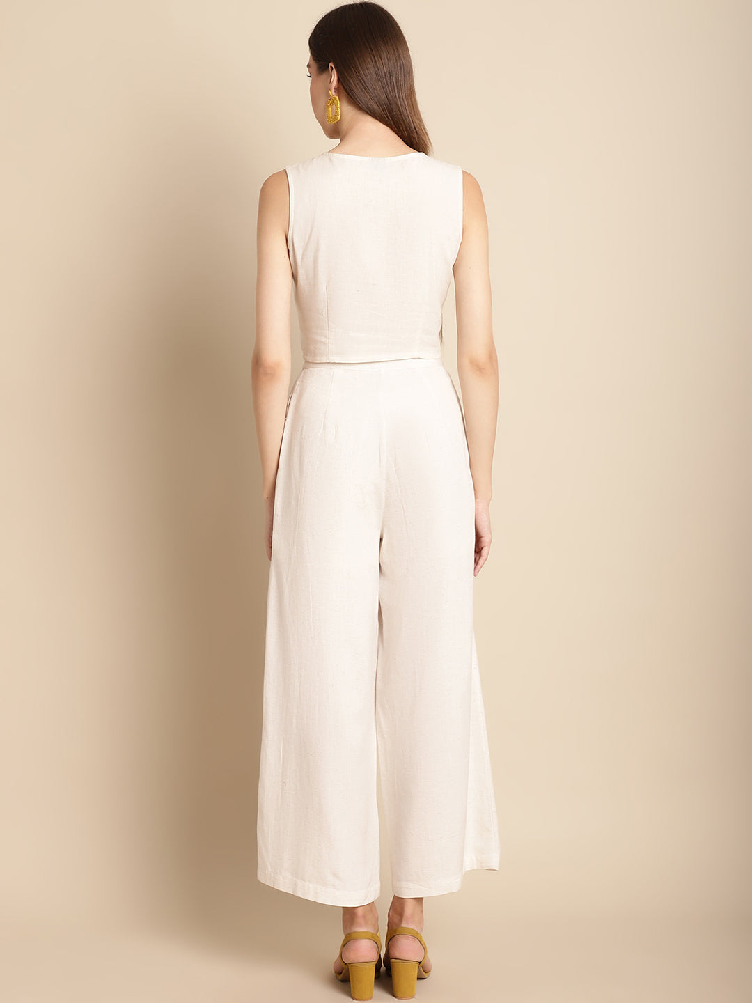 Blanc9 Beige Co-Ord Set With Trousers-B9ST133