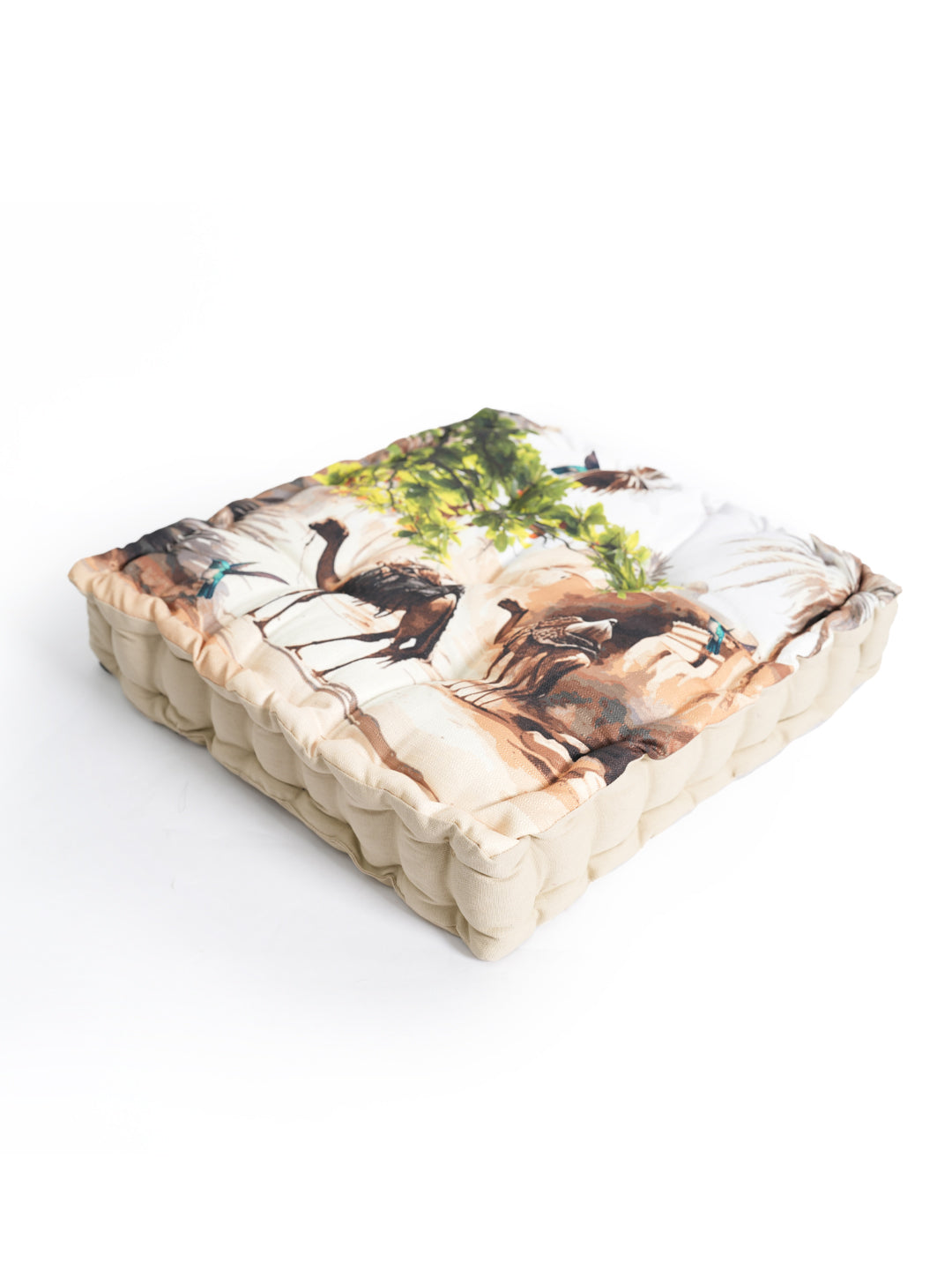 Blanc9BeigeDigitallyPrintedFloorCushion