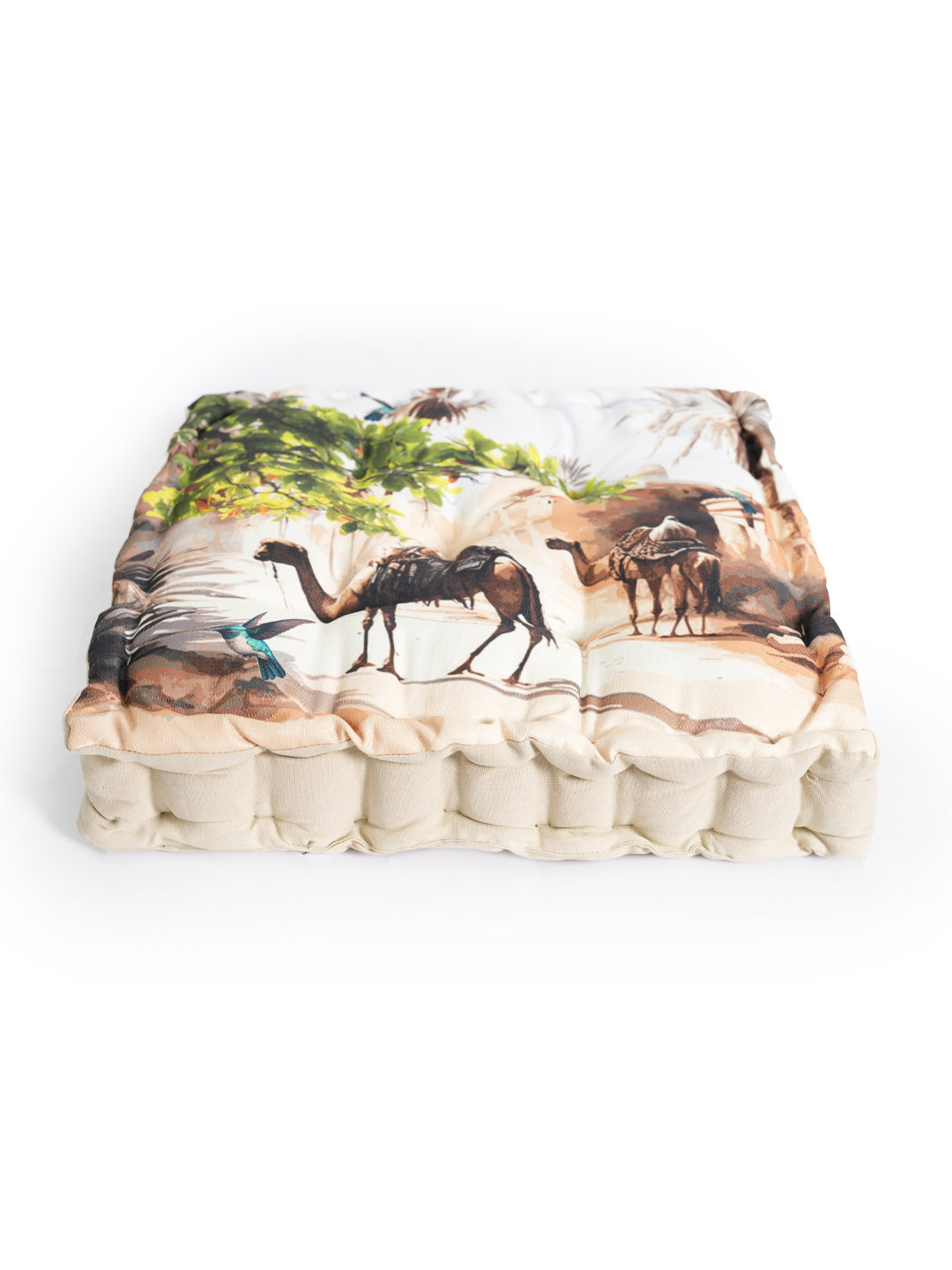Blanc9BeigeDigitallyPrintedFloorCushion