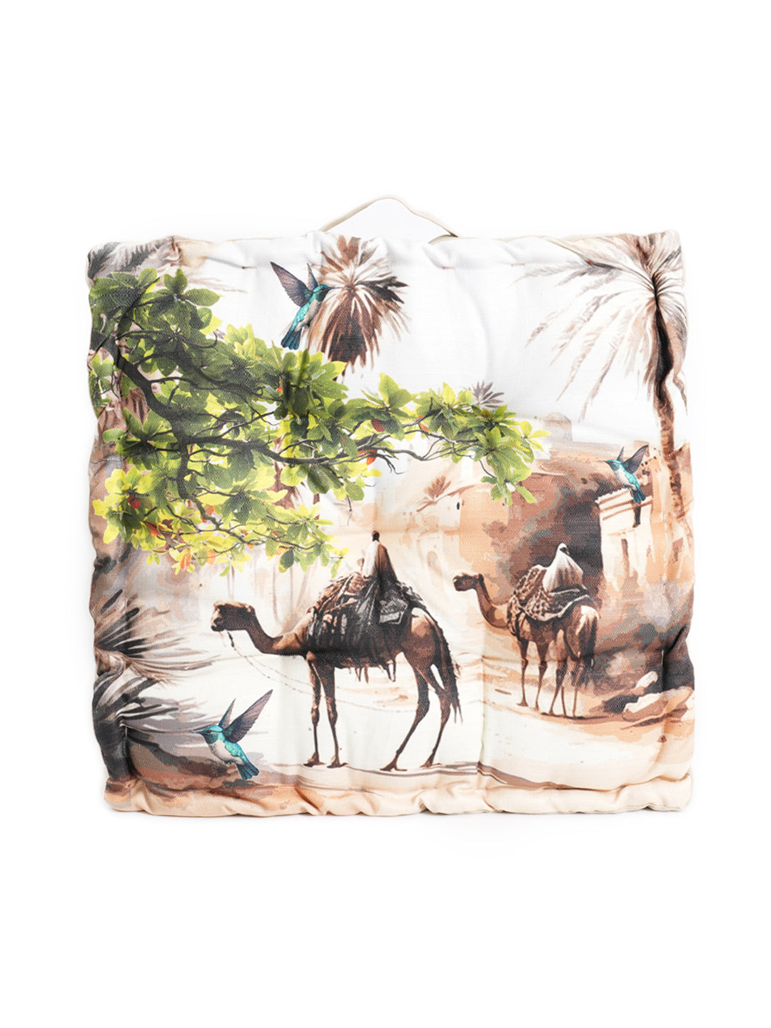 Blanc9BeigeDigitallyPrintedFloorCushion