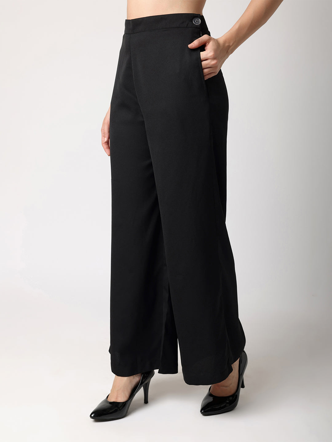 Blanc9BlackDoubleBreastedOrganzaSleevesTop_TrouserCo-OrdSet-1