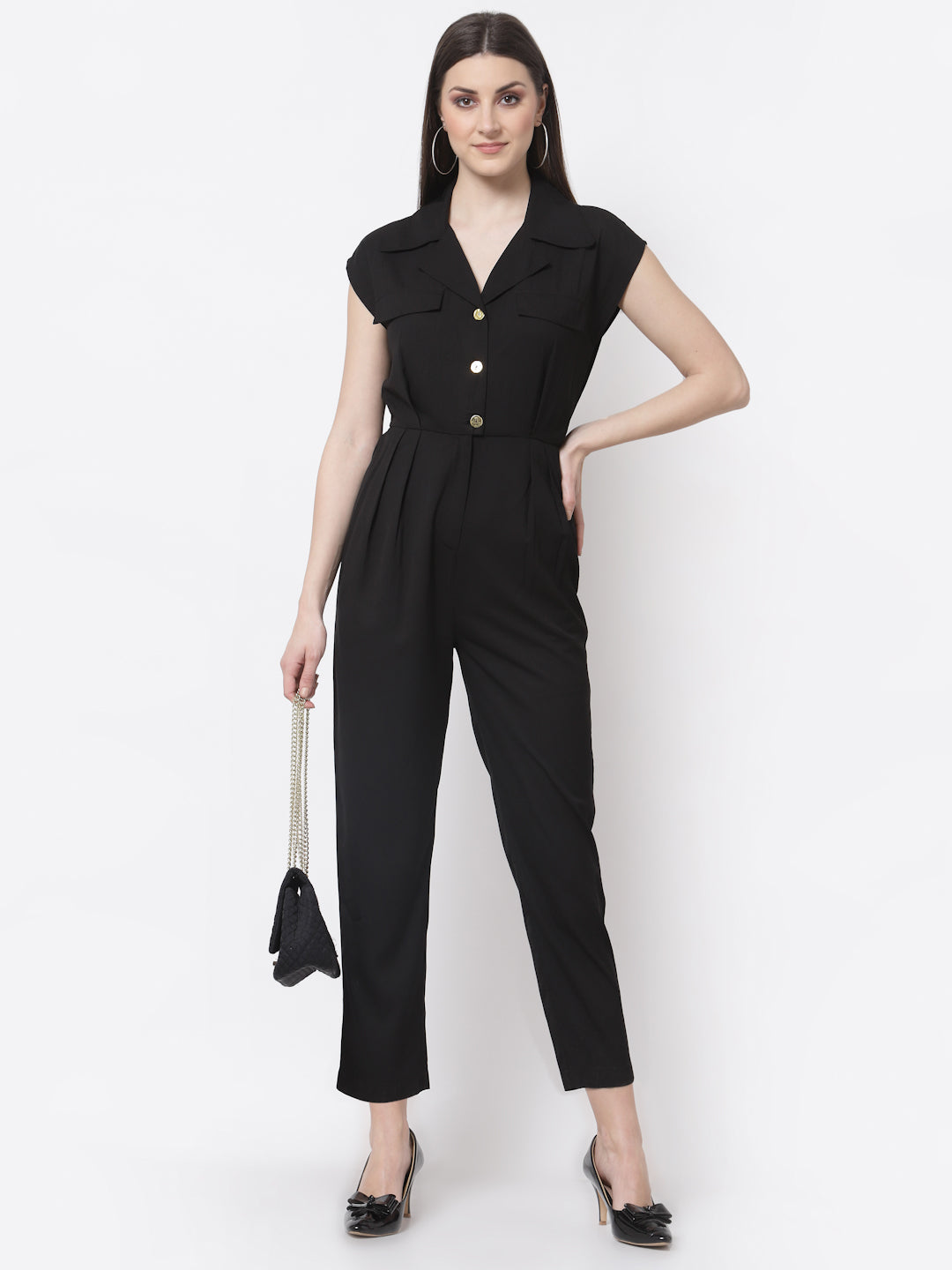 Blanc9 Black Formal Jumpsuit-B9DR94