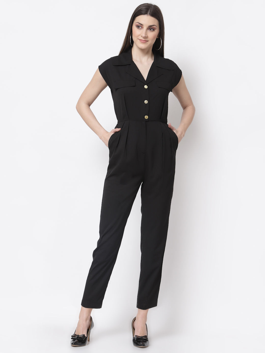 Blanc9 Black Formal Jumpsuit-B9DR94