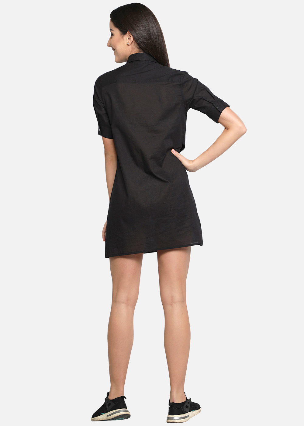 Blanc9 Black Waistcoat Dress