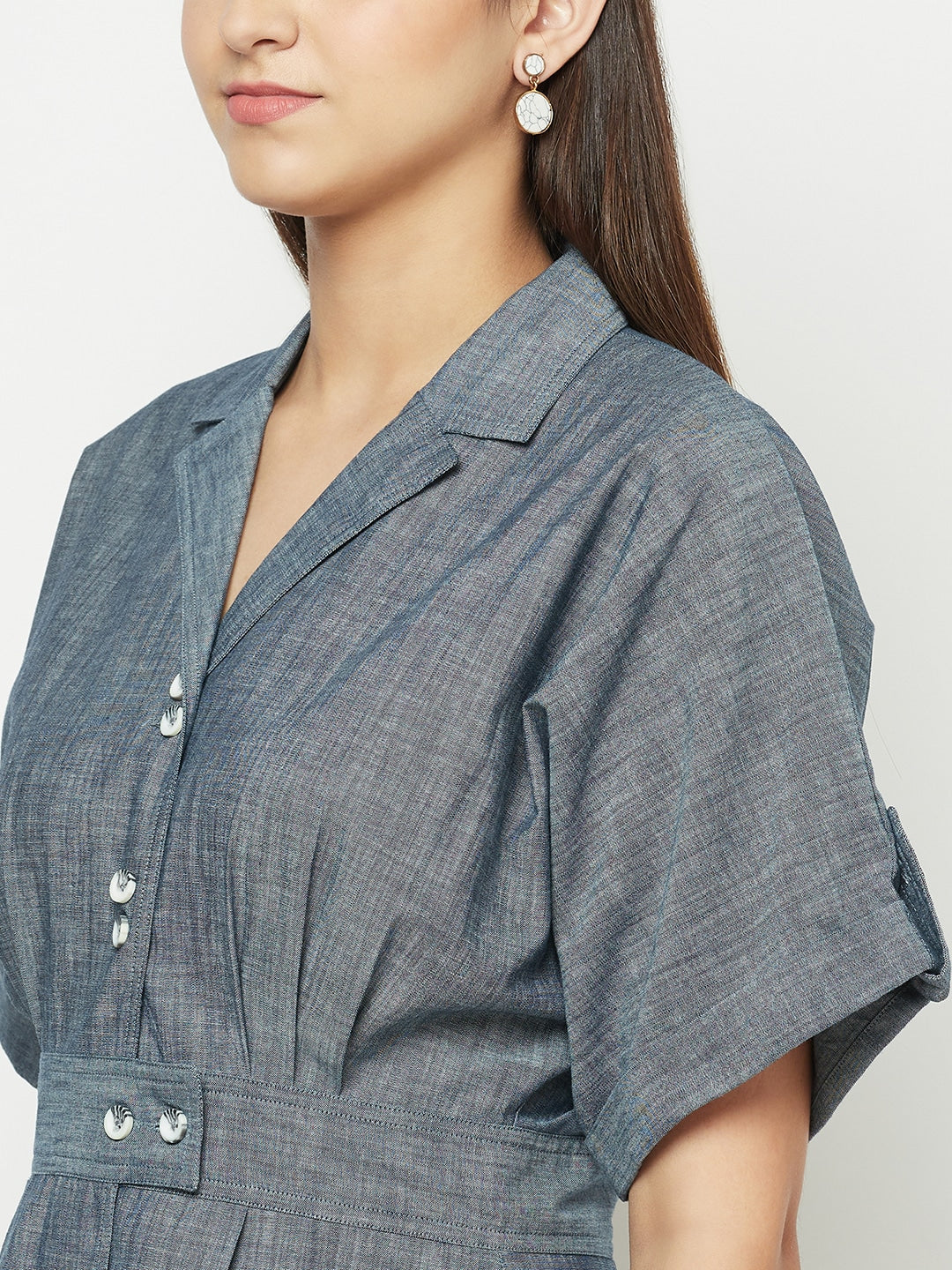 Blanc9 Blue Denim Dress-B9DR73