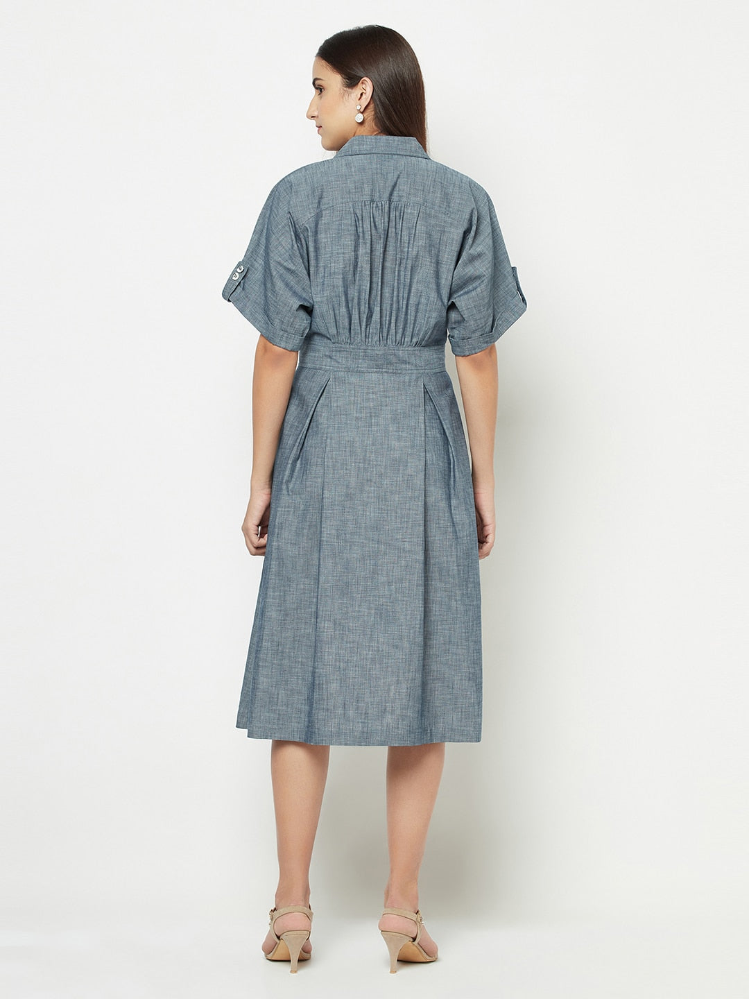 Blanc9 Blue Denim Dress-B9DR73