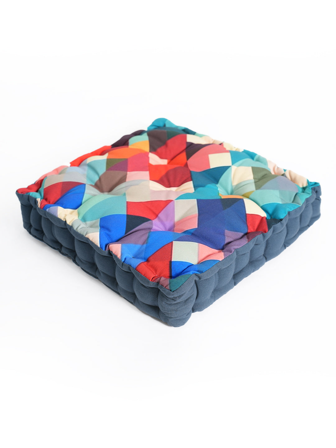 Blanc9 Blue Digital Printed Floor Cushion