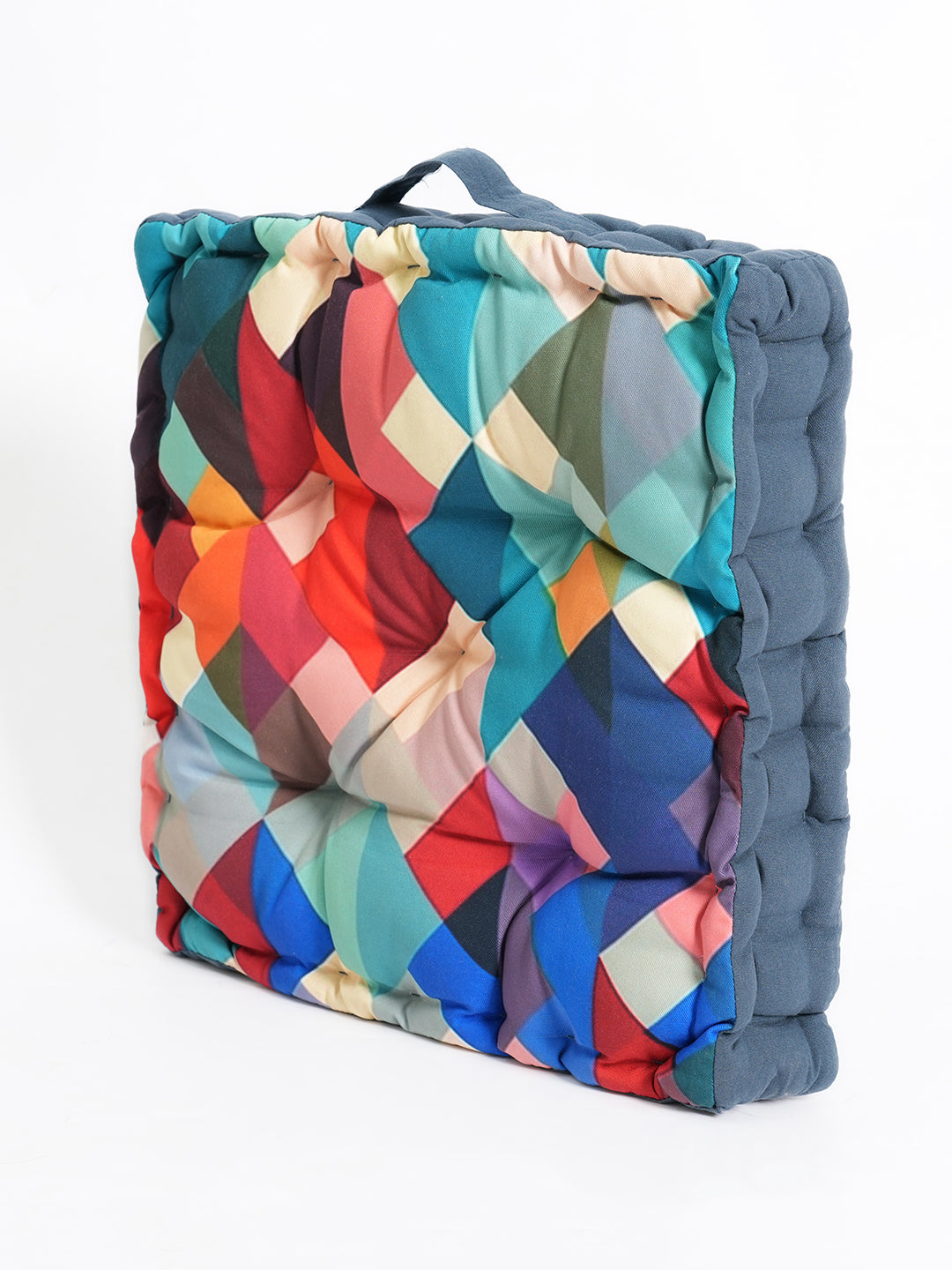 Blanc9 Blue Digital Printed Floor Cushion