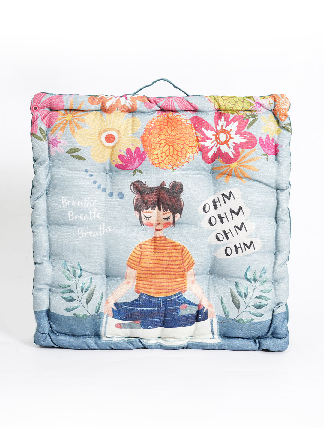 Blanc9BlueDigitallyPrintedFloorCushion