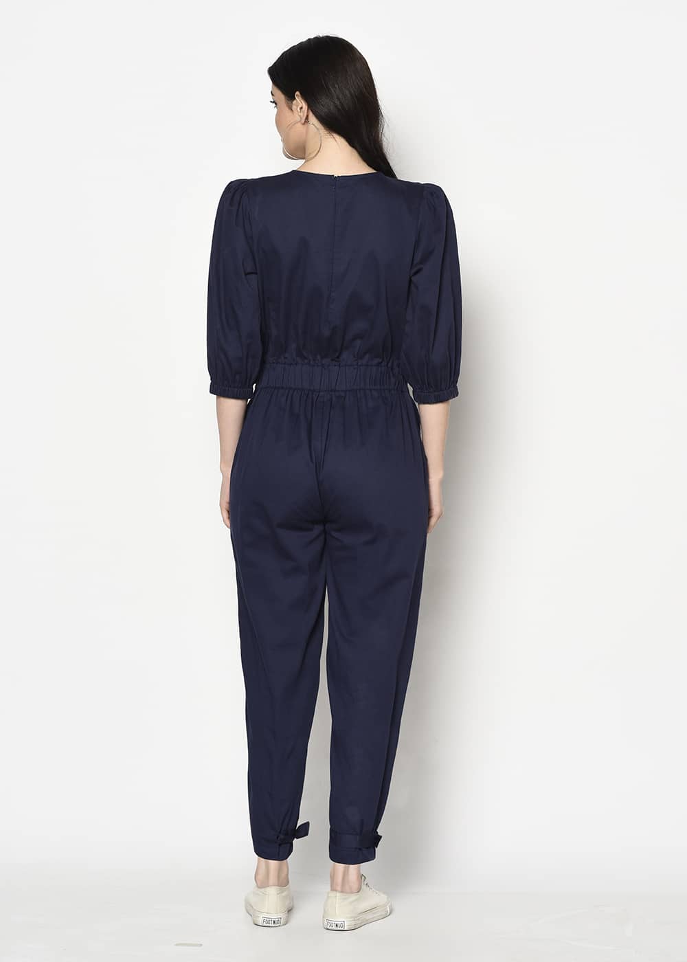 Blanc9 Blue Belted Jumpsuit