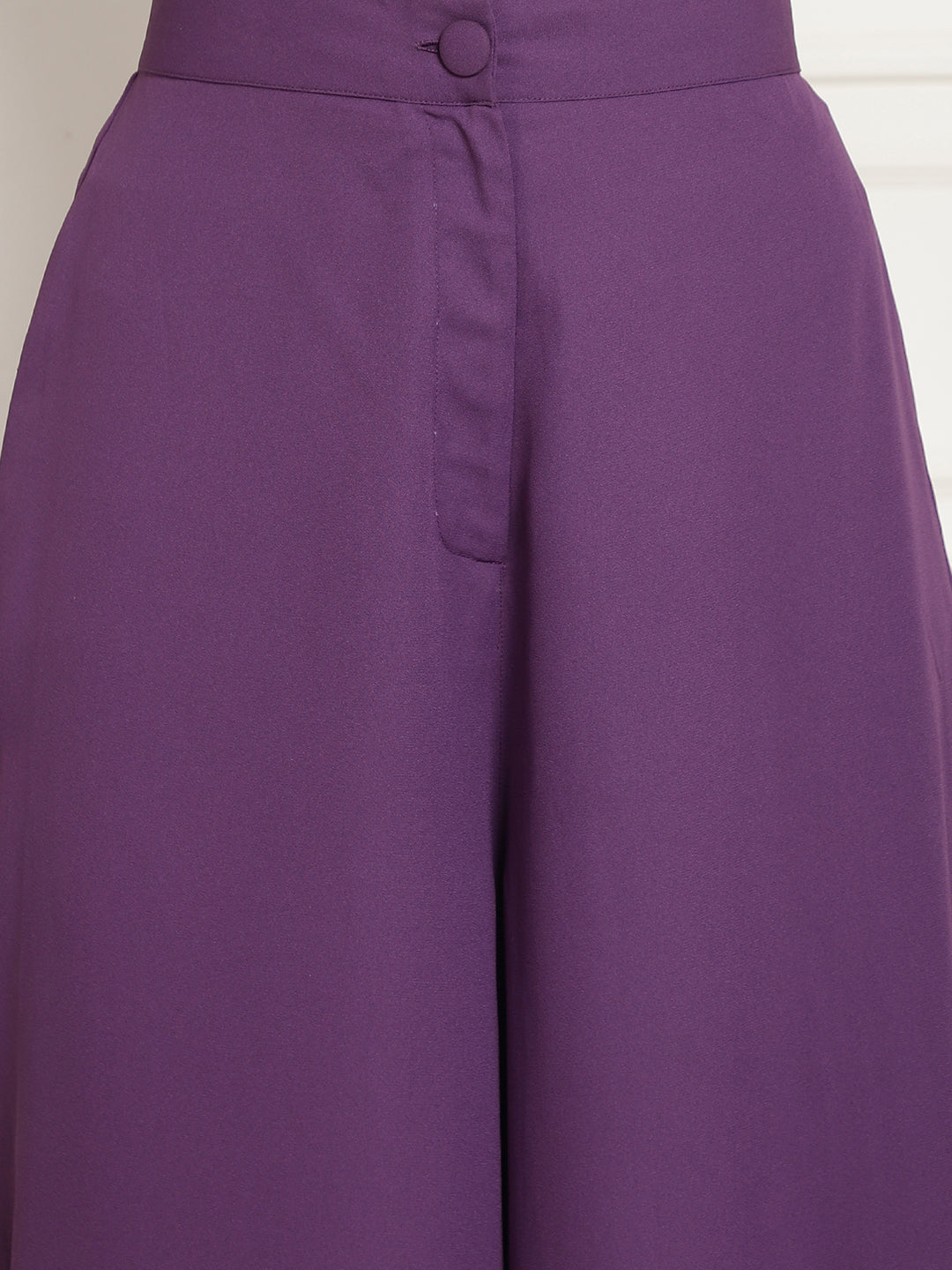 Blanc9 Bow Halter Neck Top In Organza With Trouser-B9ST136
