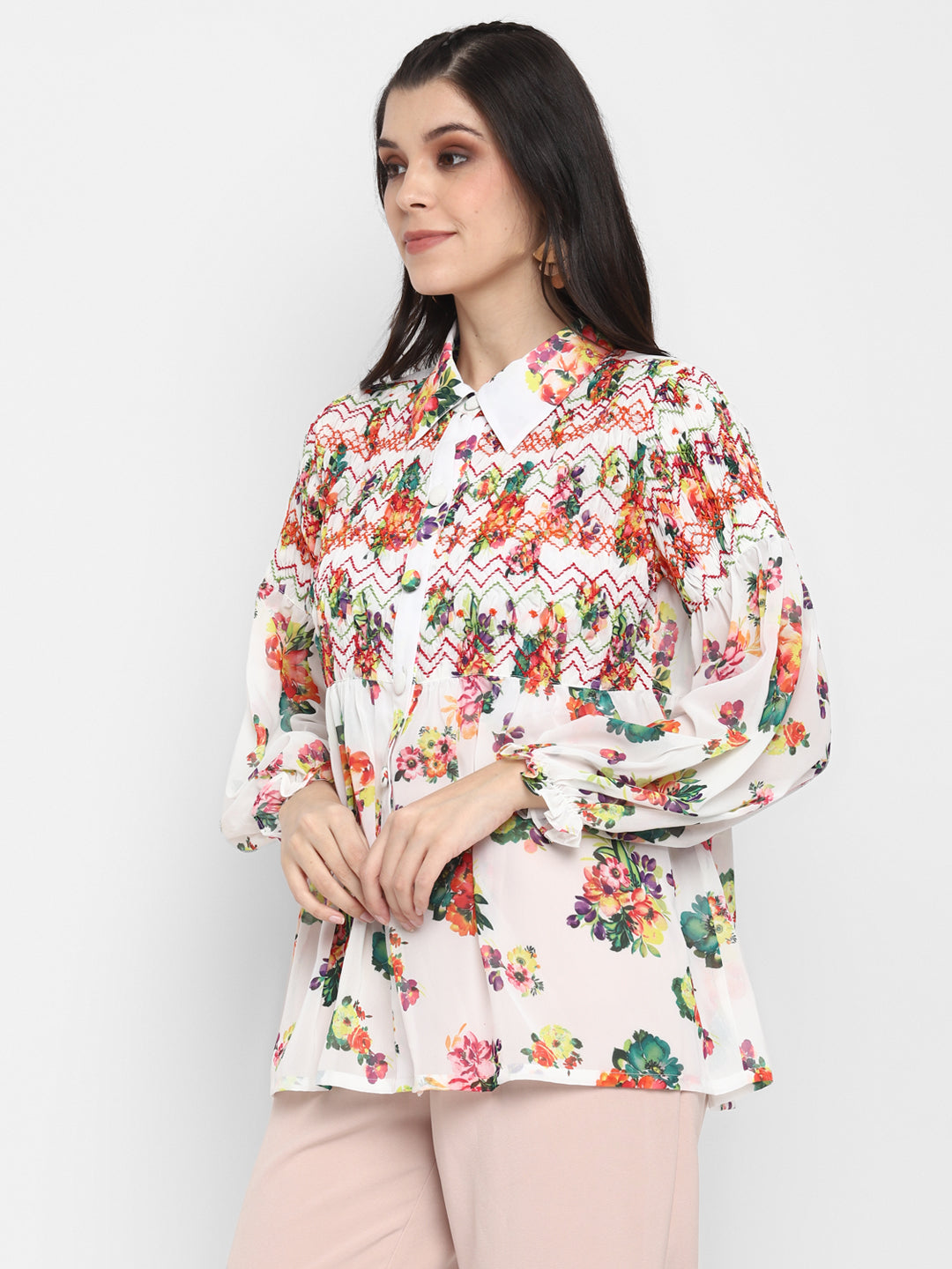 Blanc9 Bright Floral Top-B9TP65