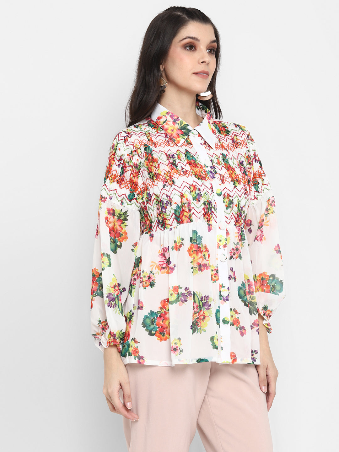 Blanc9 Bright Floral Top-B9TP65