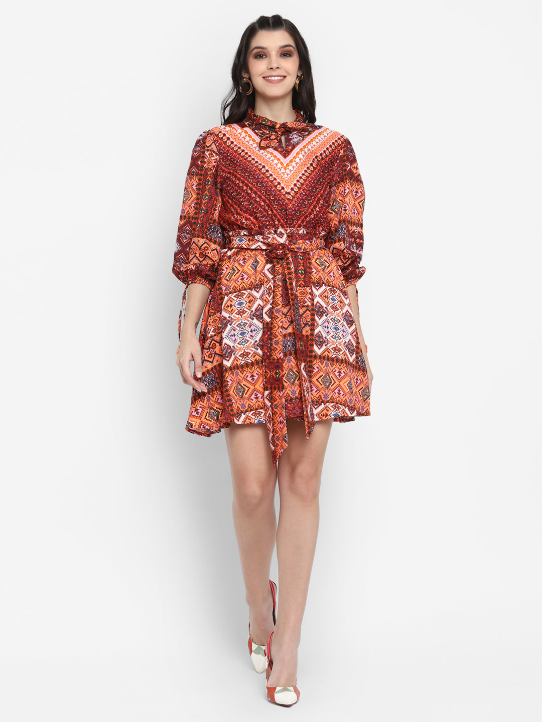 Blanc9 Boho Printed Dress