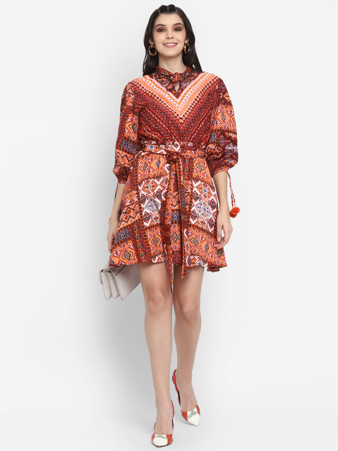 Blanc9 Boho Printed Dress