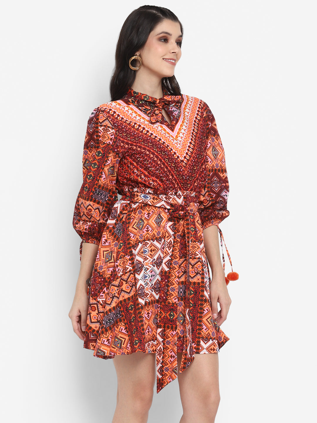 Blanc9 Boho Printed Dress