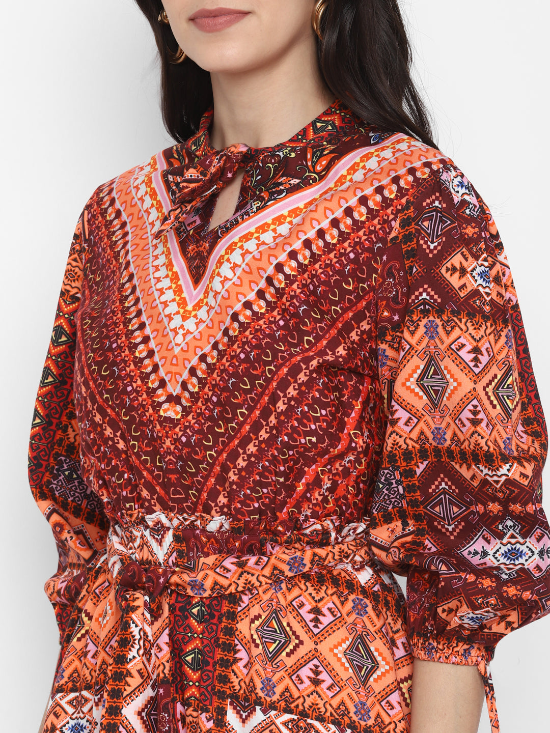 Blanc9 Boho Printed Dress