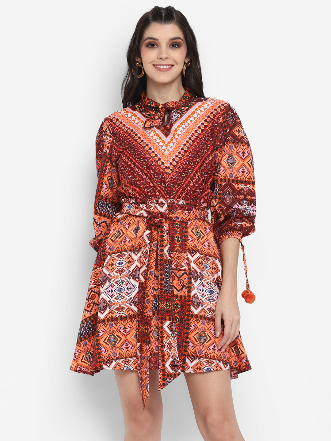 Blanc9 Boho Printed Dress
