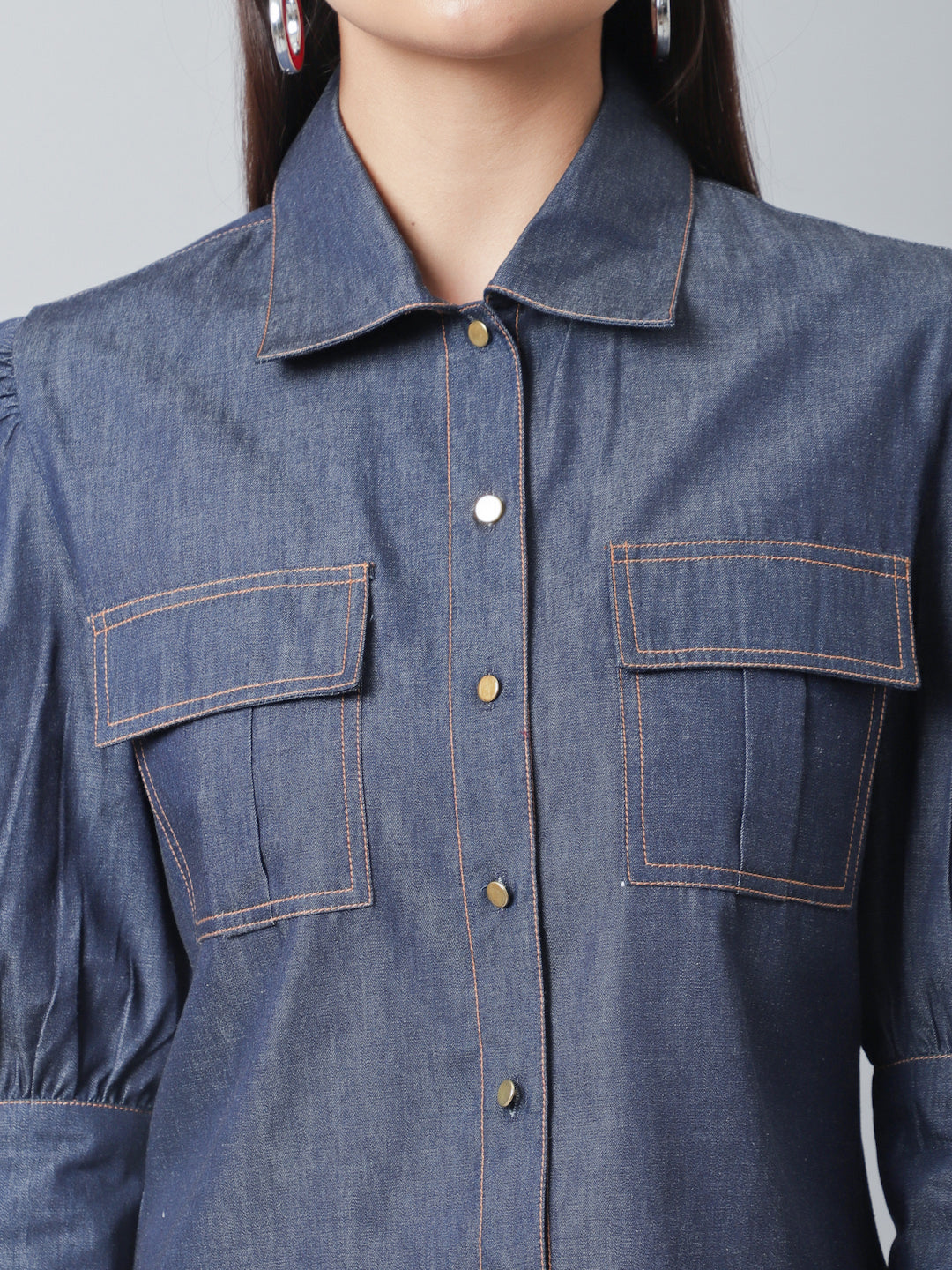 Denim Jacket With Flared Pants Co-Ord Set